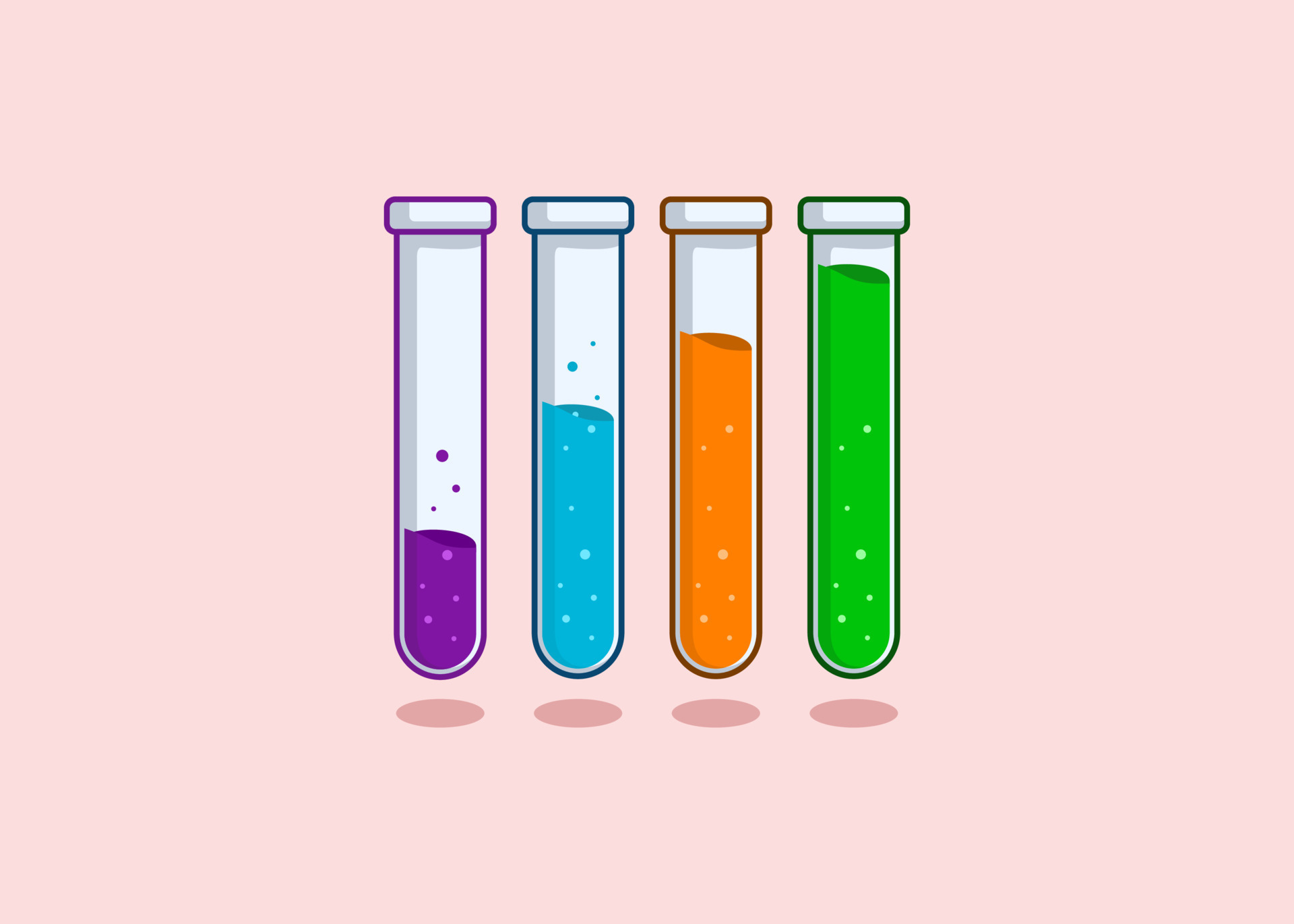 Test tube illustration in different colors 23846012 Vector Art at Vecteezy