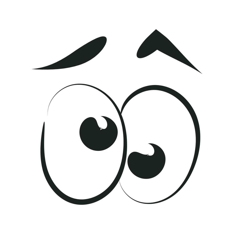 Cute face expressions for print or use as stickers, card, poster or T shirt vector
