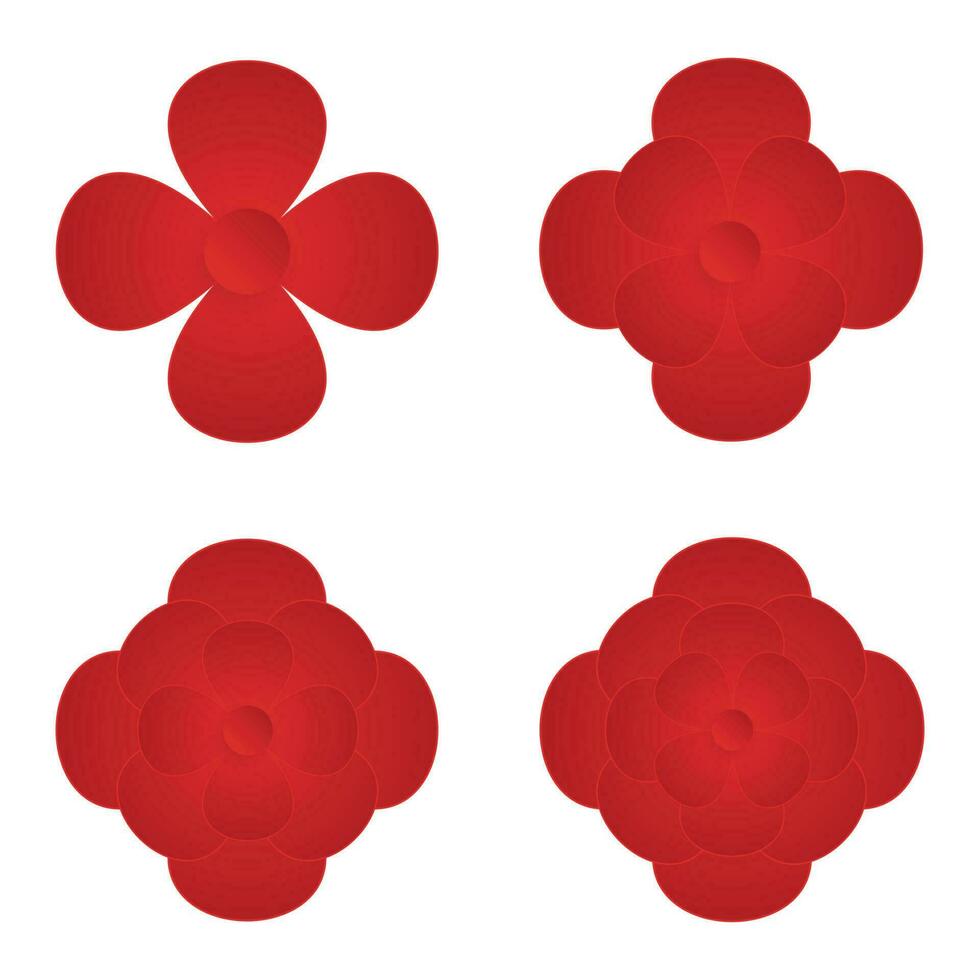 Flower, Element of floral paper cut. Paper cut of flower shape and spring symbol. vector