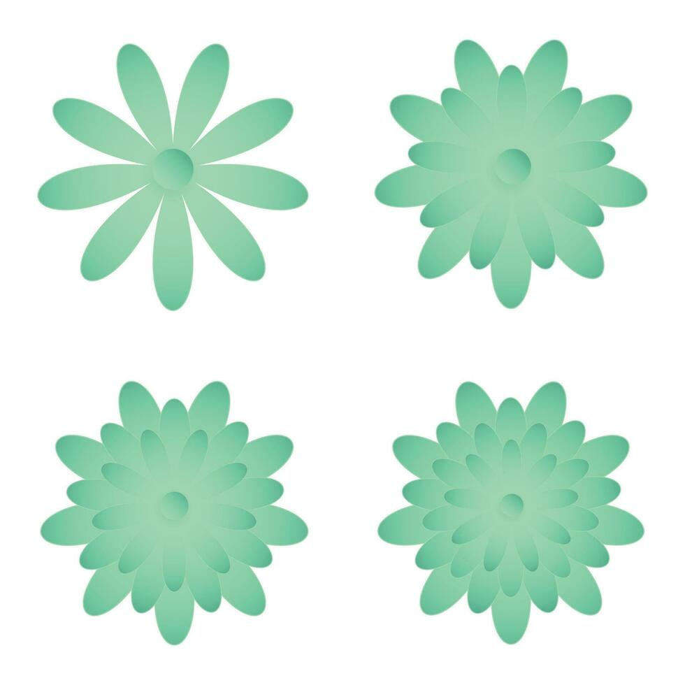 Flower, Element of floral paper cut. Paper cut of flower shape and spring symbol. vector