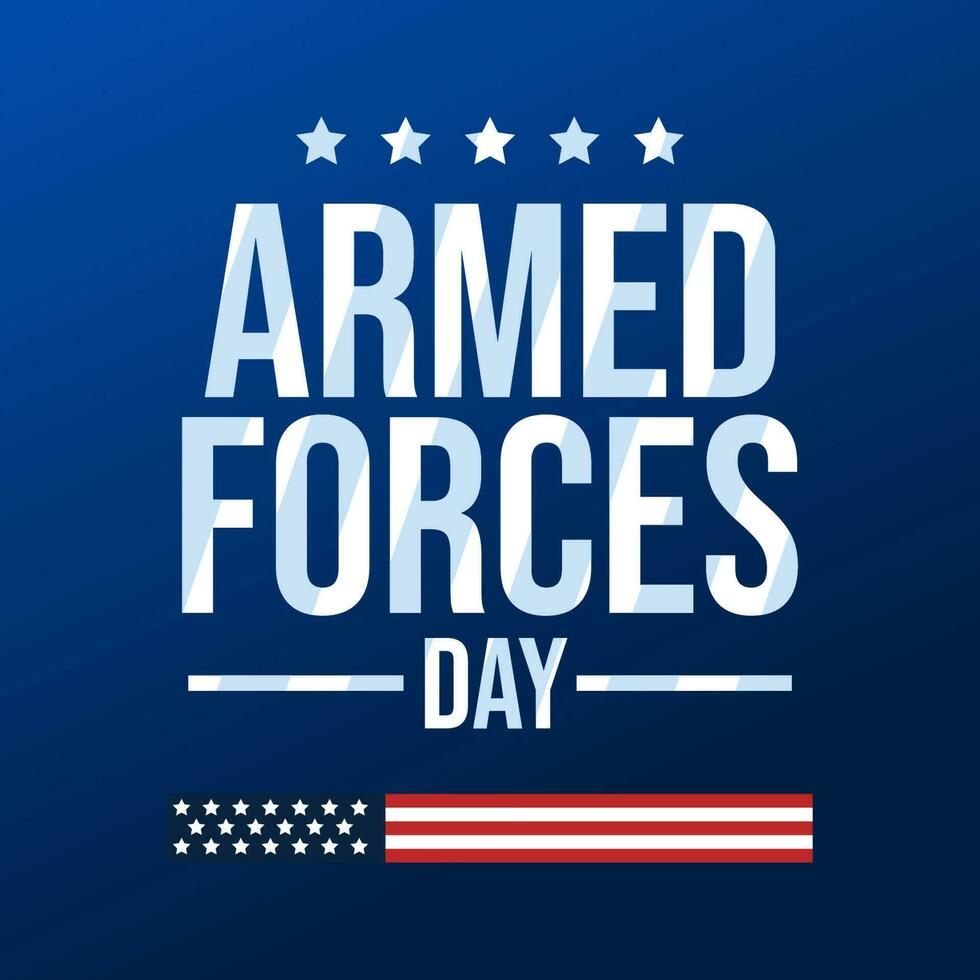 poster for Armed Forces Day vector