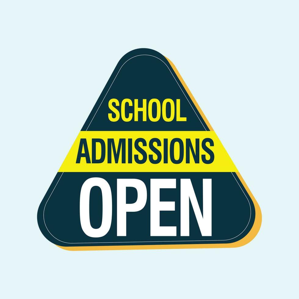 admission open text box for social media banner design vector