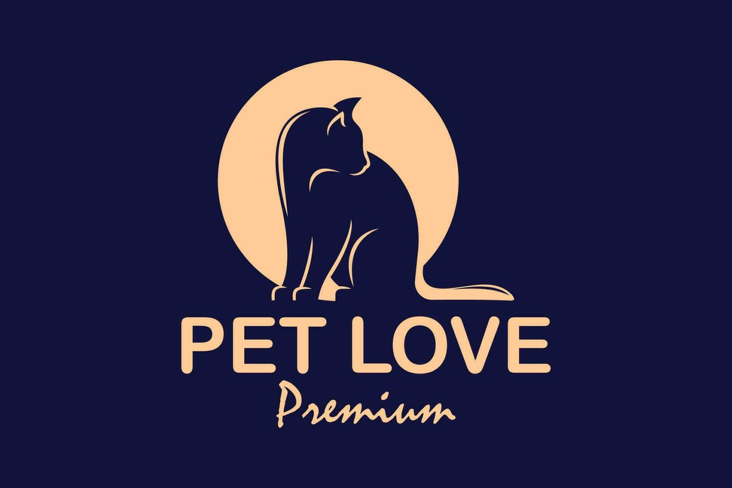 Cat Logo.Cat logotype. Pet shop logo concept. Pet care logo concept. Pet vector illustration