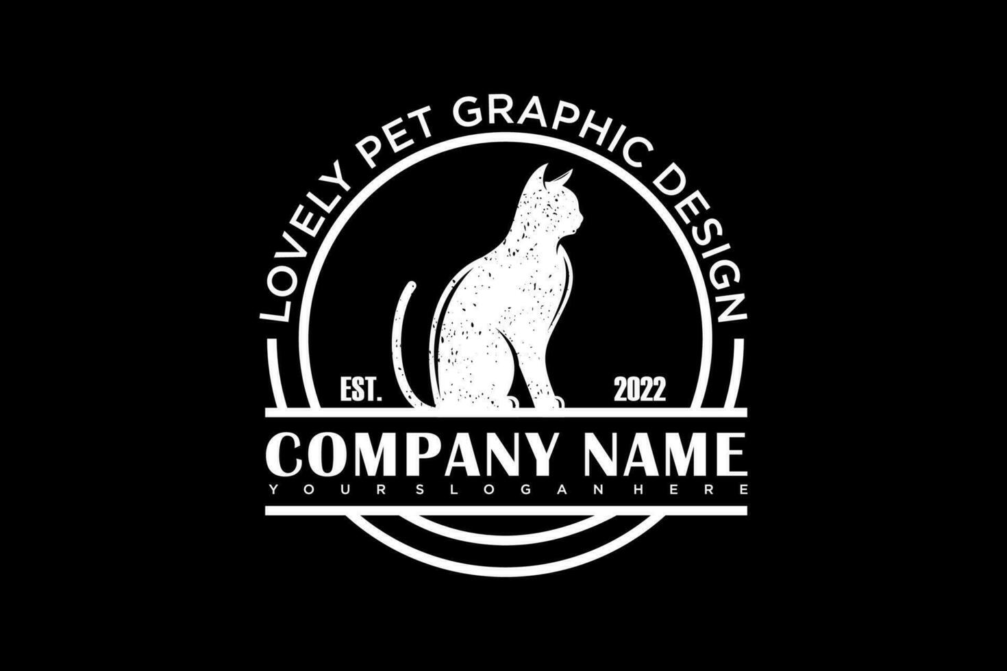 gato logo.cat logotipo mascota tienda logo concepto. mascota cuidado logo concepto. mascota vector ilustración
