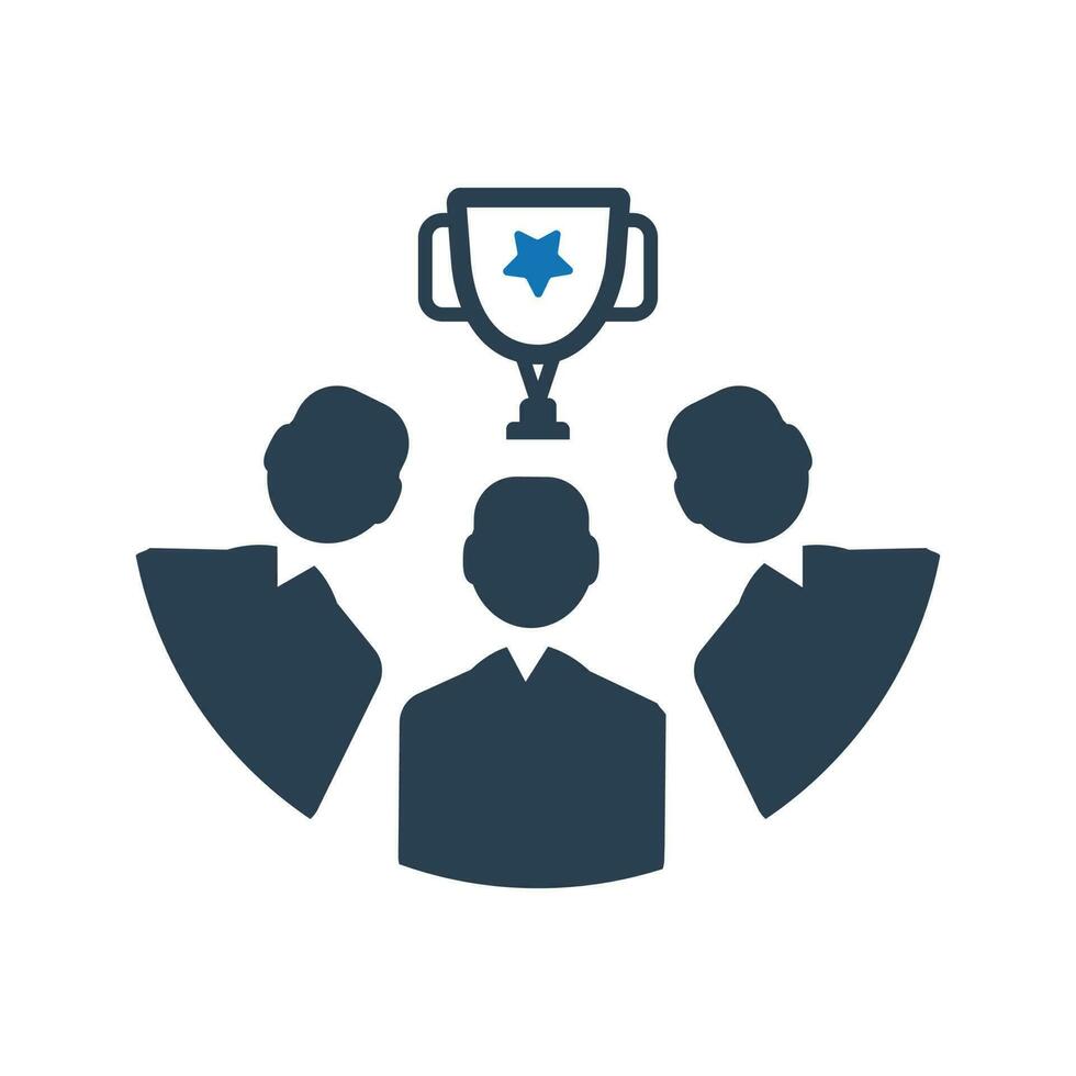 Team Winner trophy icon vector