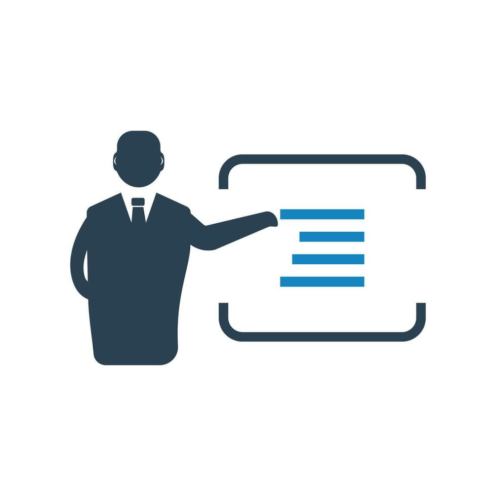 Training lecture,presentation,business analysis,data analysis,statistical analysis icon vector