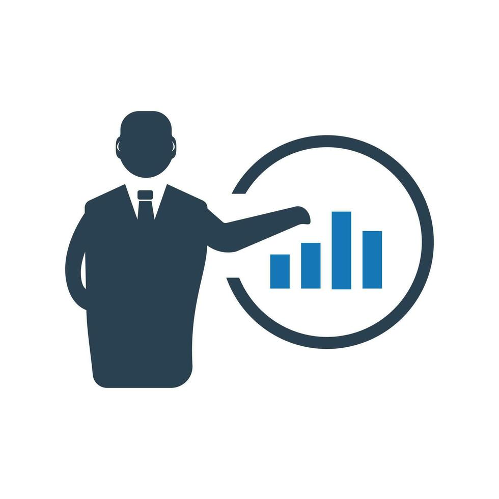 Training lecture,presentation,business analysis,data analysis,statistical analysis icon vector