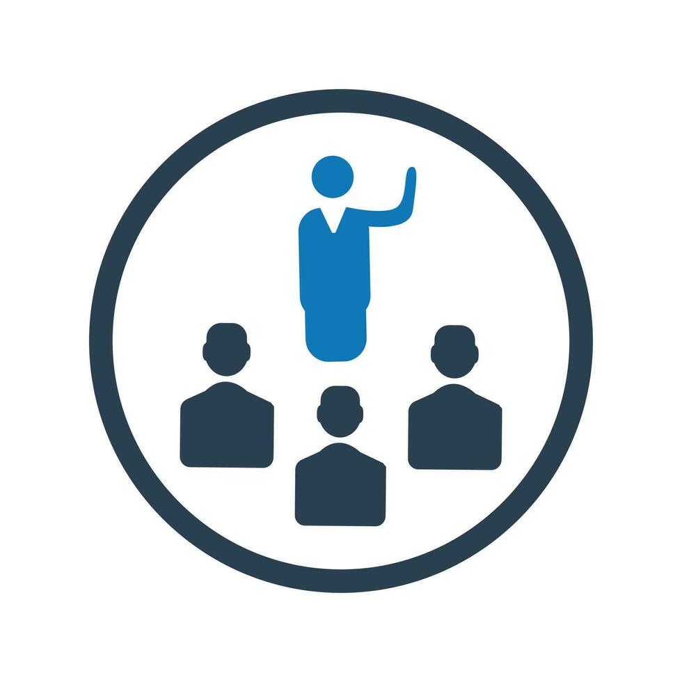 Meeting,Business presentation,leadership,Seminar  icon free vector