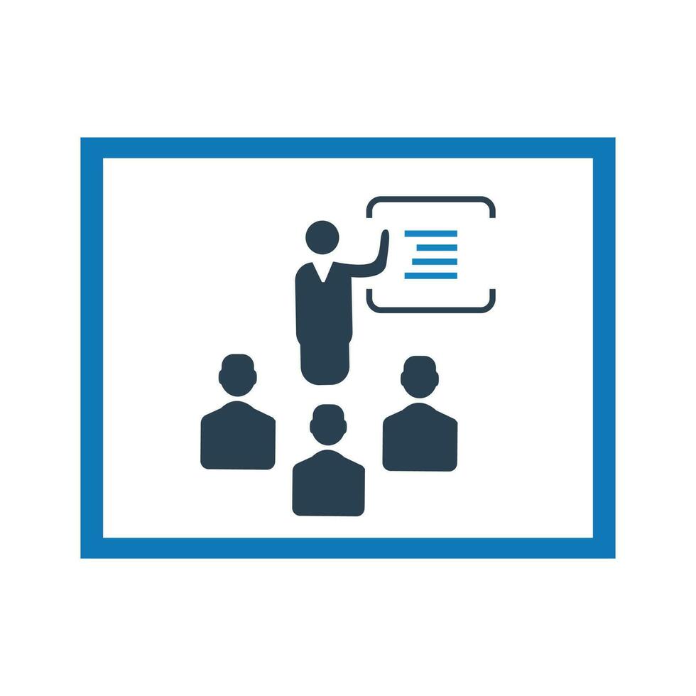 Training lecture,presentation,business analysis,data analysis,statistical analysis icon vector