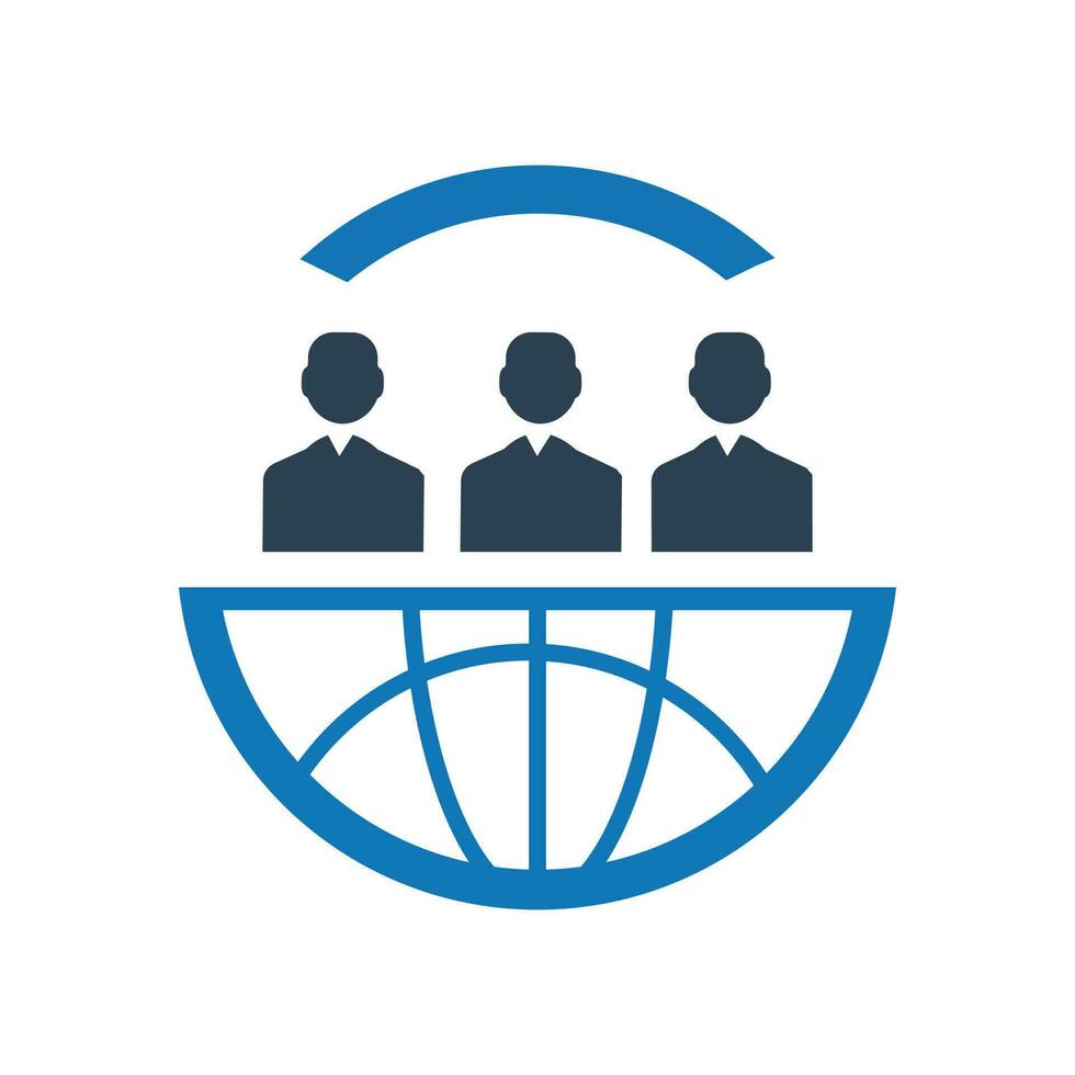 Global Communication,conference icon vector