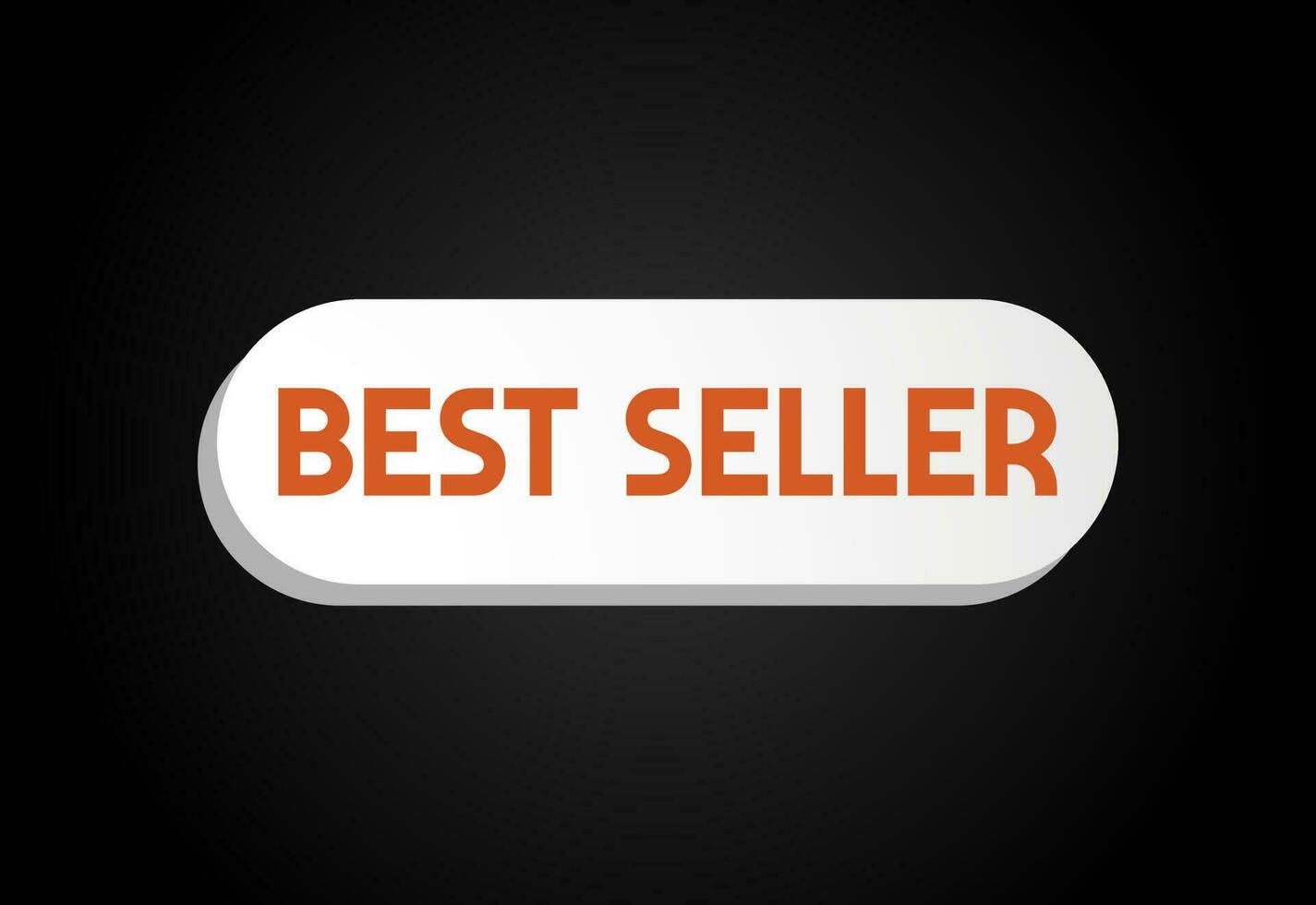 Diseño de icono de mejor vendedor, ilustración de vector de plantilla de diseño de logotipo de insignia de mejor vendedor