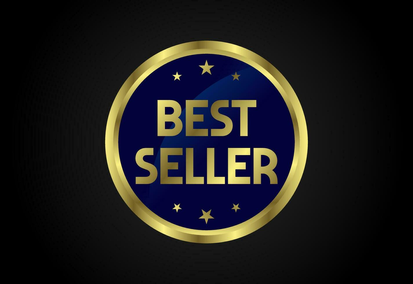 Diseño de icono de mejor vendedor, ilustración de vector de plantilla de diseño de logotipo de insignia de mejor vendedor