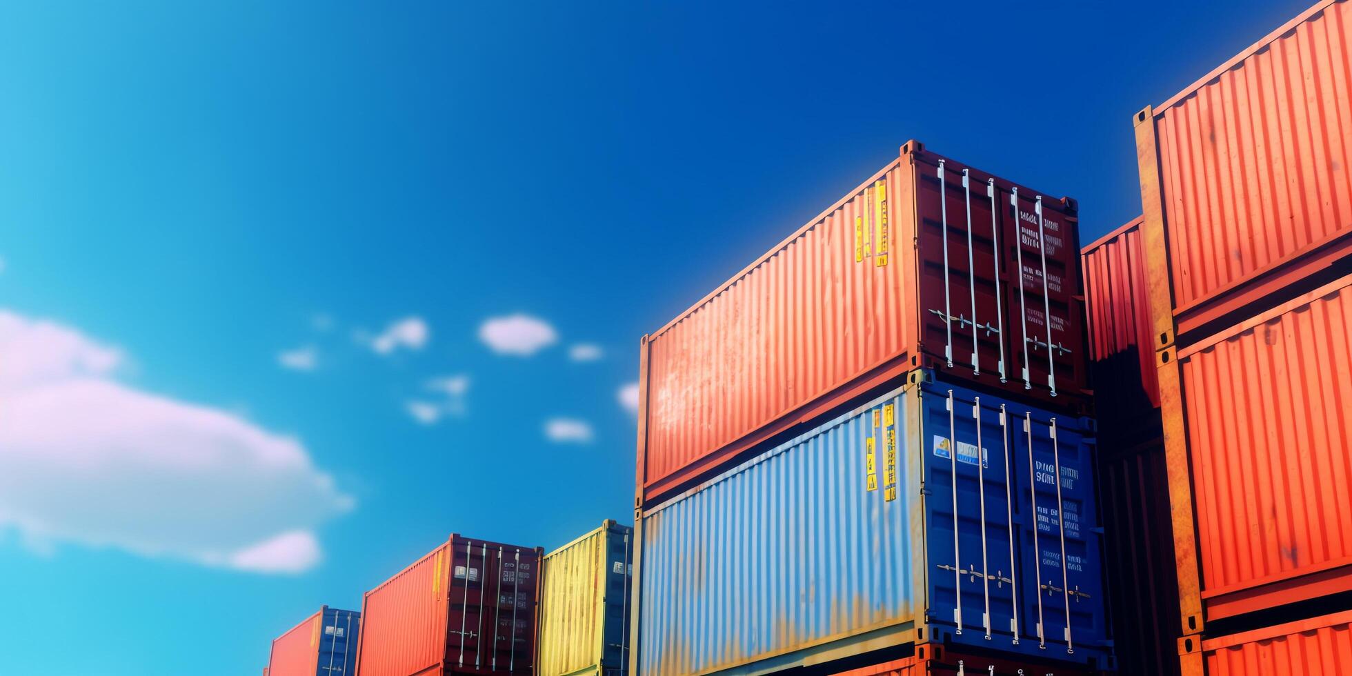 Cargo Container Stock Photos, Images and Backgrounds for Free Download
