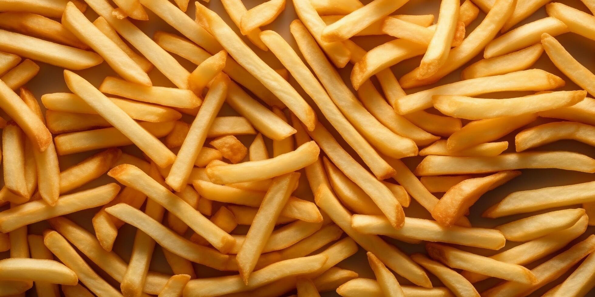 The French fries background with . photo