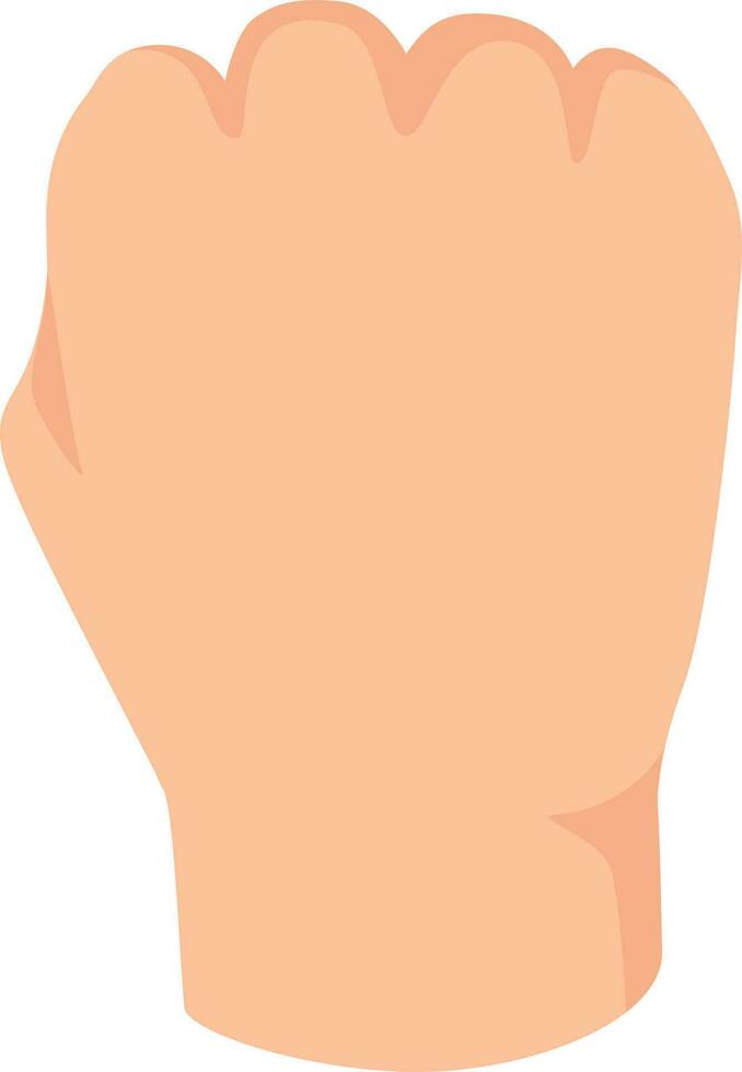 Man fist and knuckles cartoon isolated on white vector