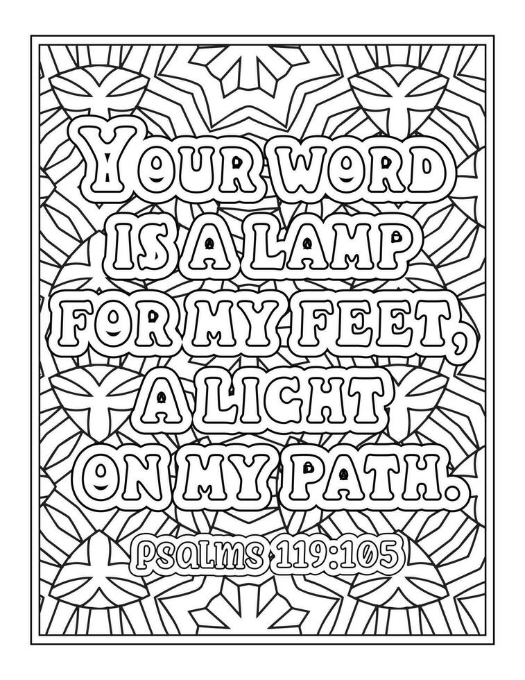 Bible Verse Quotes Coloring Pages vector