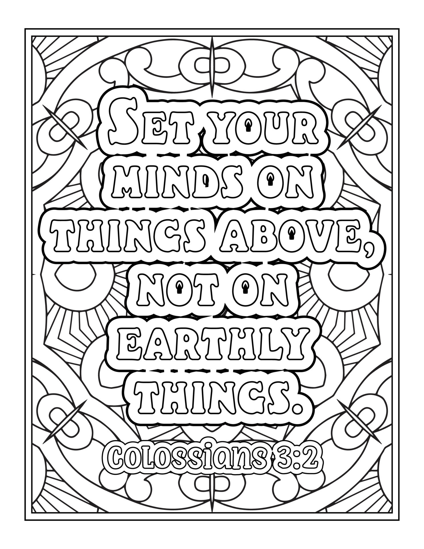 Bible Verses And Coloring Pages - Bible Verse Quotes Coloring Pages Vector 
