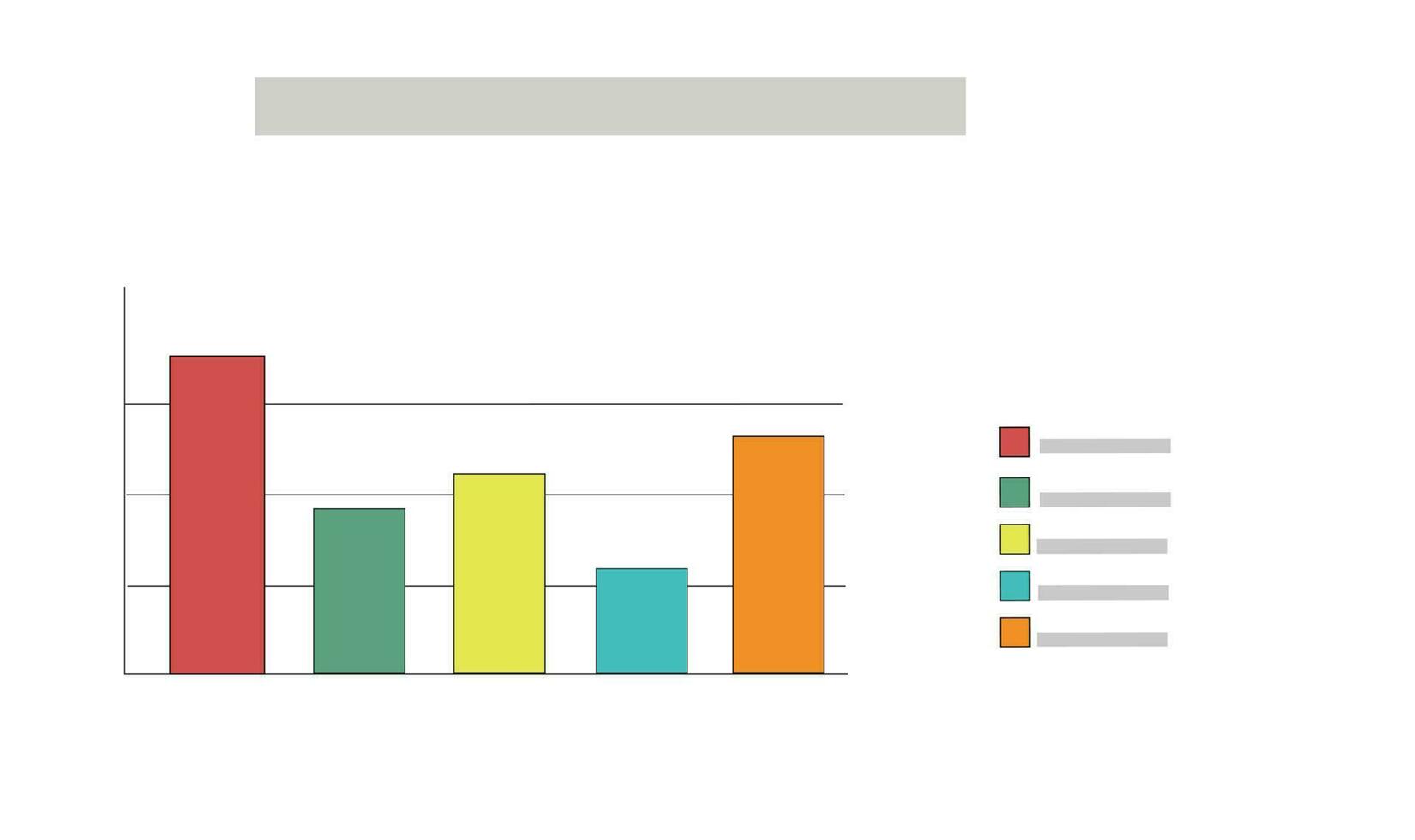 column chart vector. Bar chart illustration flat vector. Color column ...