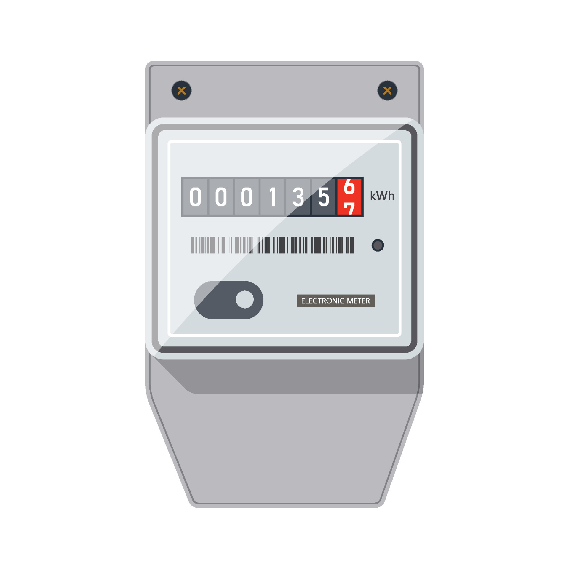 Electric energy meter. power supply meter. illustrator vector. 23847643 Vector Art at Vecteezy