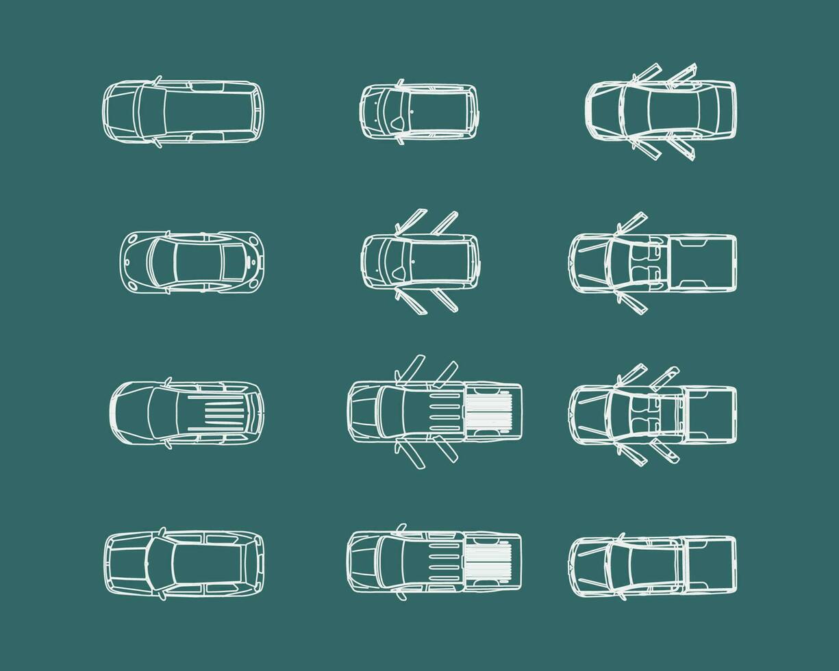 conjunto de transporte parte superior ver - conjunto2 vector