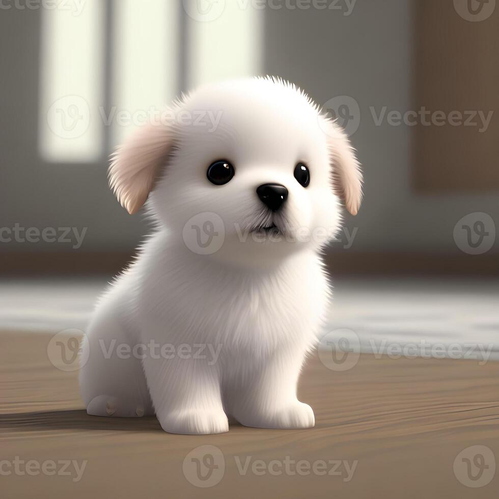 Cute tiny little puppy cub , photo