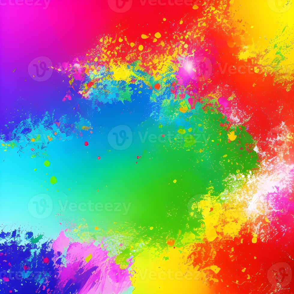 Colorful watercolor paint splash background, photo