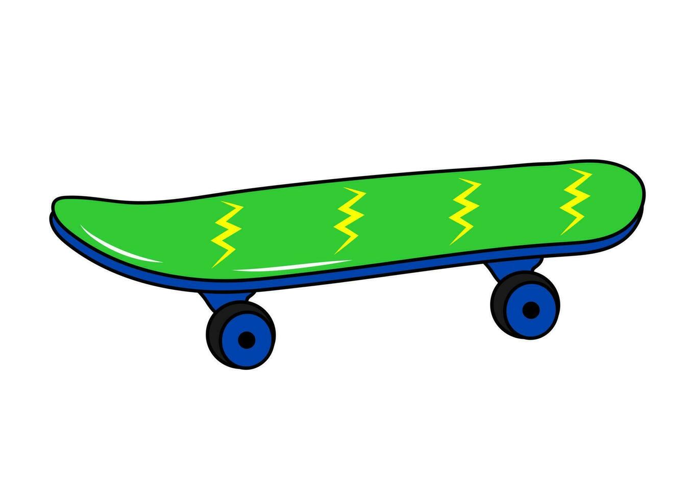 Skateboard. Nostalgia for the 80s, 90s. Extreme sport equipment for youth activity. vector