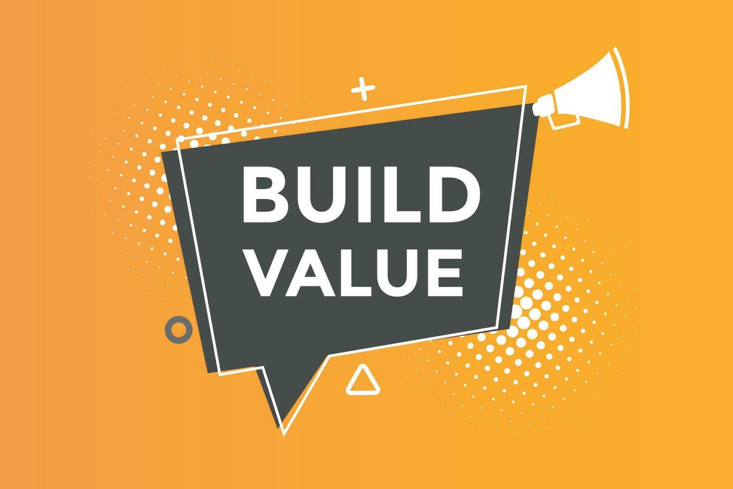 Build value impossible  button web banner templates. Vector Illustration