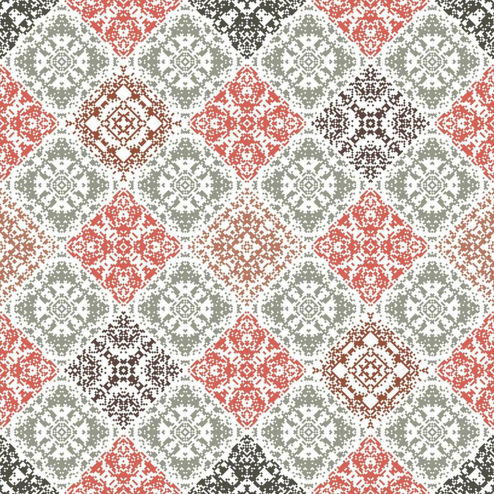 Islamic Decorative background made of small squares. The rich decoration of abstract patterns for construction of fabric or paper. vector