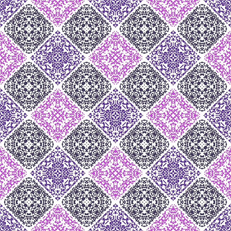 Islamic Decorative background made of small squares. The rich decoration of abstract patterns for construction of fabric or paper. vector