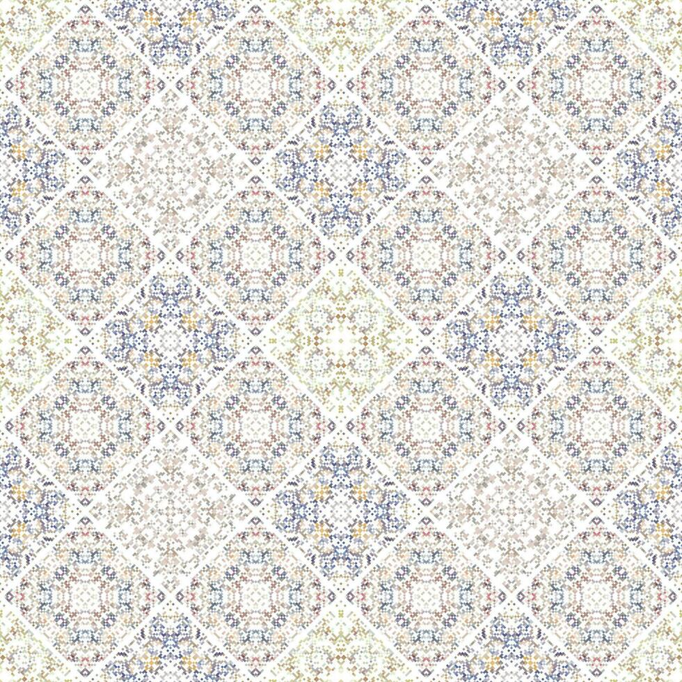 Islamic Decorative background made of small squares. The rich decoration of abstract patterns for construction of fabric or paper. vector