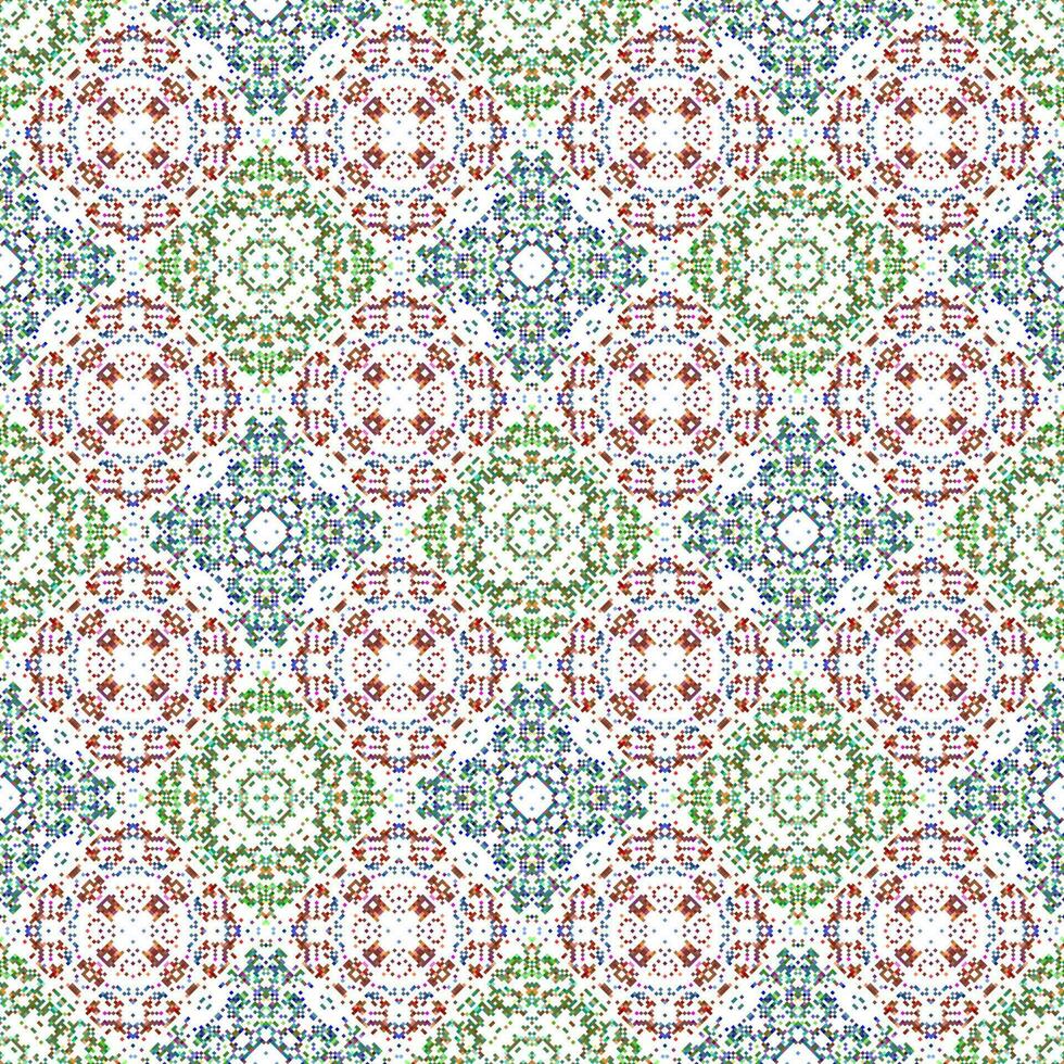 Islamic Decorative background made of small squares. The rich decoration of abstract patterns for construction of fabric or paper. vector