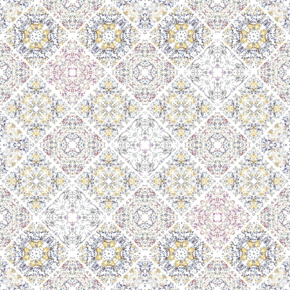 Islamic Decorative background made of small squares. The rich decoration of abstract patterns for construction of fabric or paper. vector