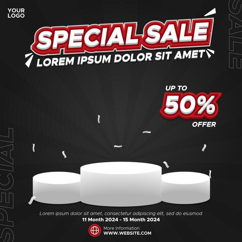 Special sale promotion design template vector