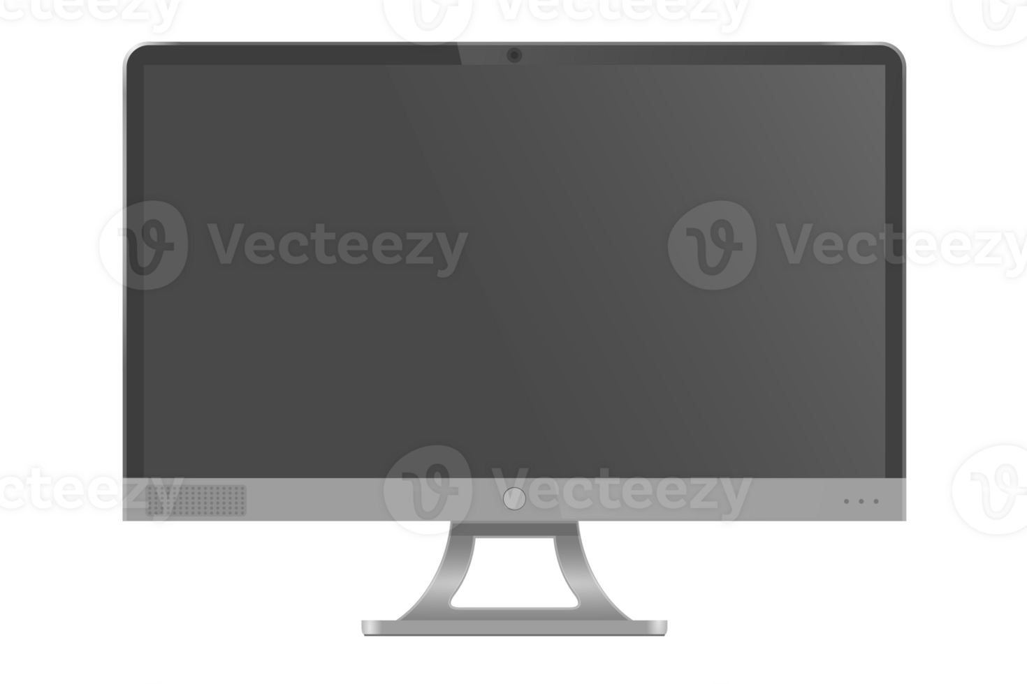 Realistic blank computer screen png