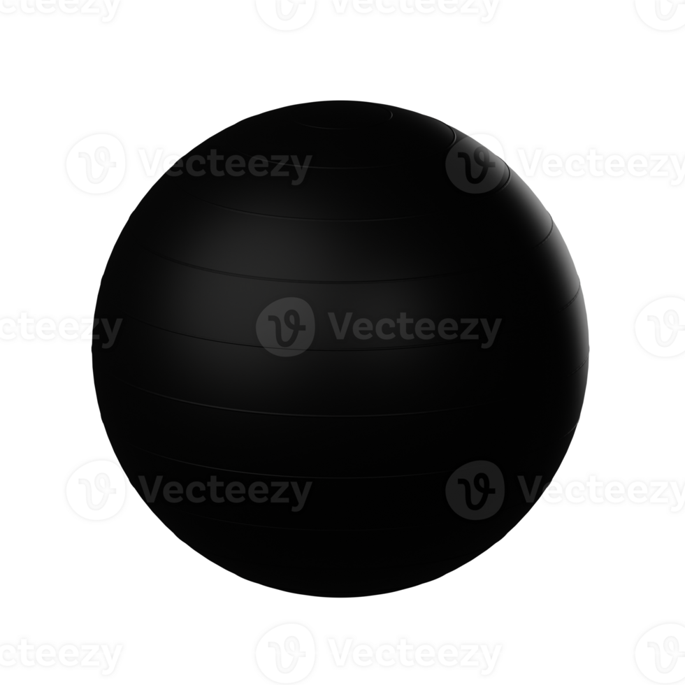 3d icon pillates ball Isolated on Transparent Background png