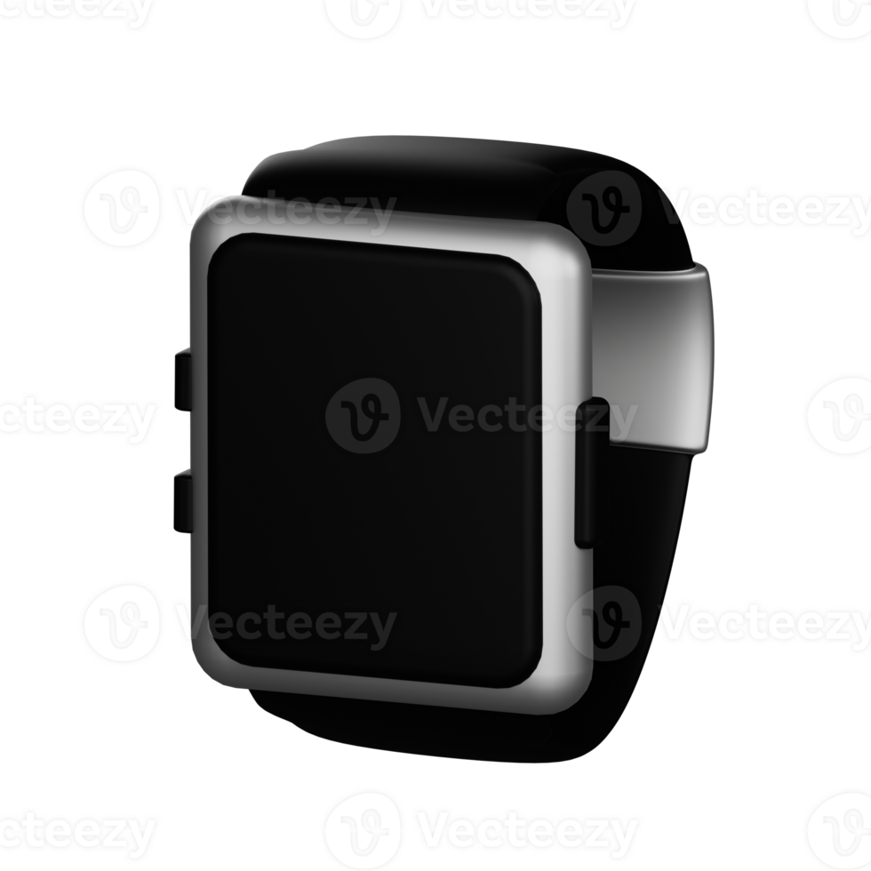 3d icon smart watch Isolated on Transparent Background png