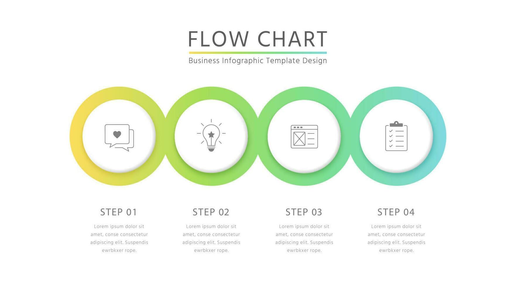 Business circle infographic template with 4 steps for brochure, diagram, workflow, timeline, web design. vector