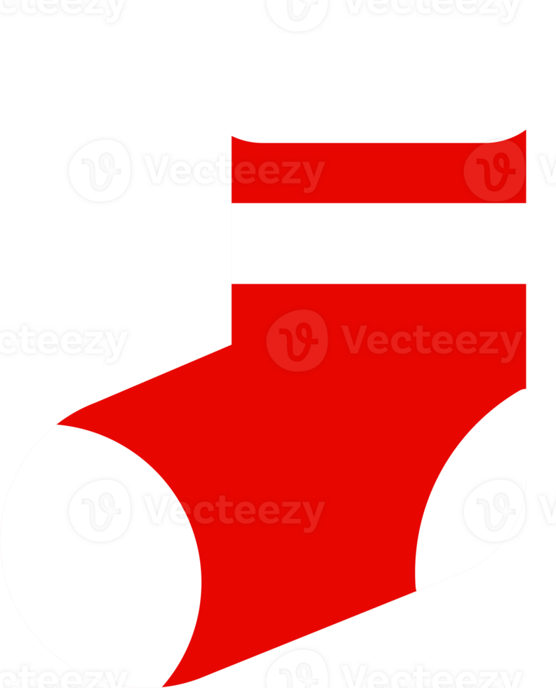 Cute cartoon Christmas socks icon. png