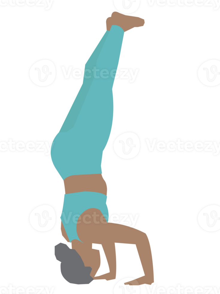 Woman wearing sportwear doing Yoga exercise, Calm of healthy young woman breathing and meditation yoga png