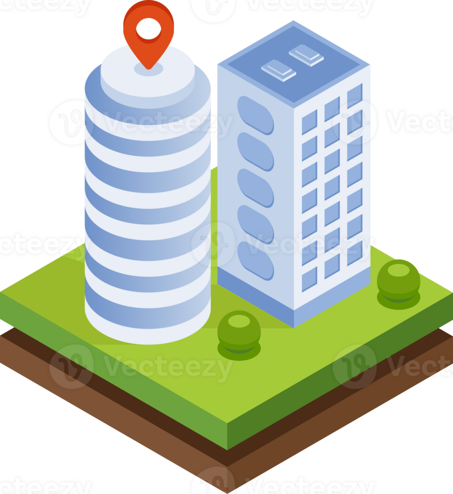 Commercial building illustration png
