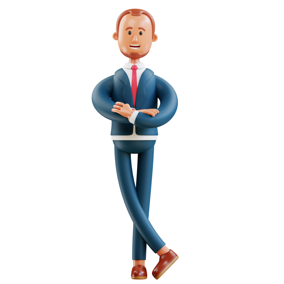 business man pose folding arms png