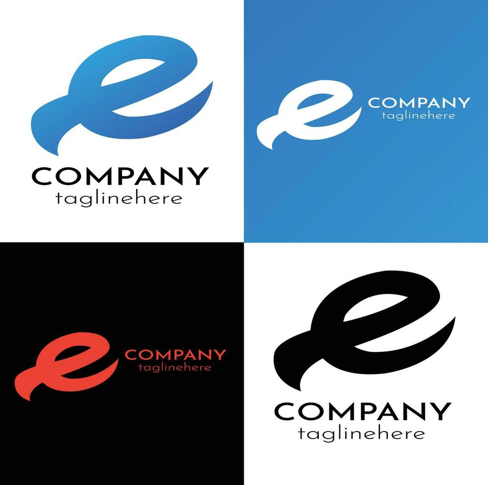 Eletter logo and symbol vector template Premium Vector