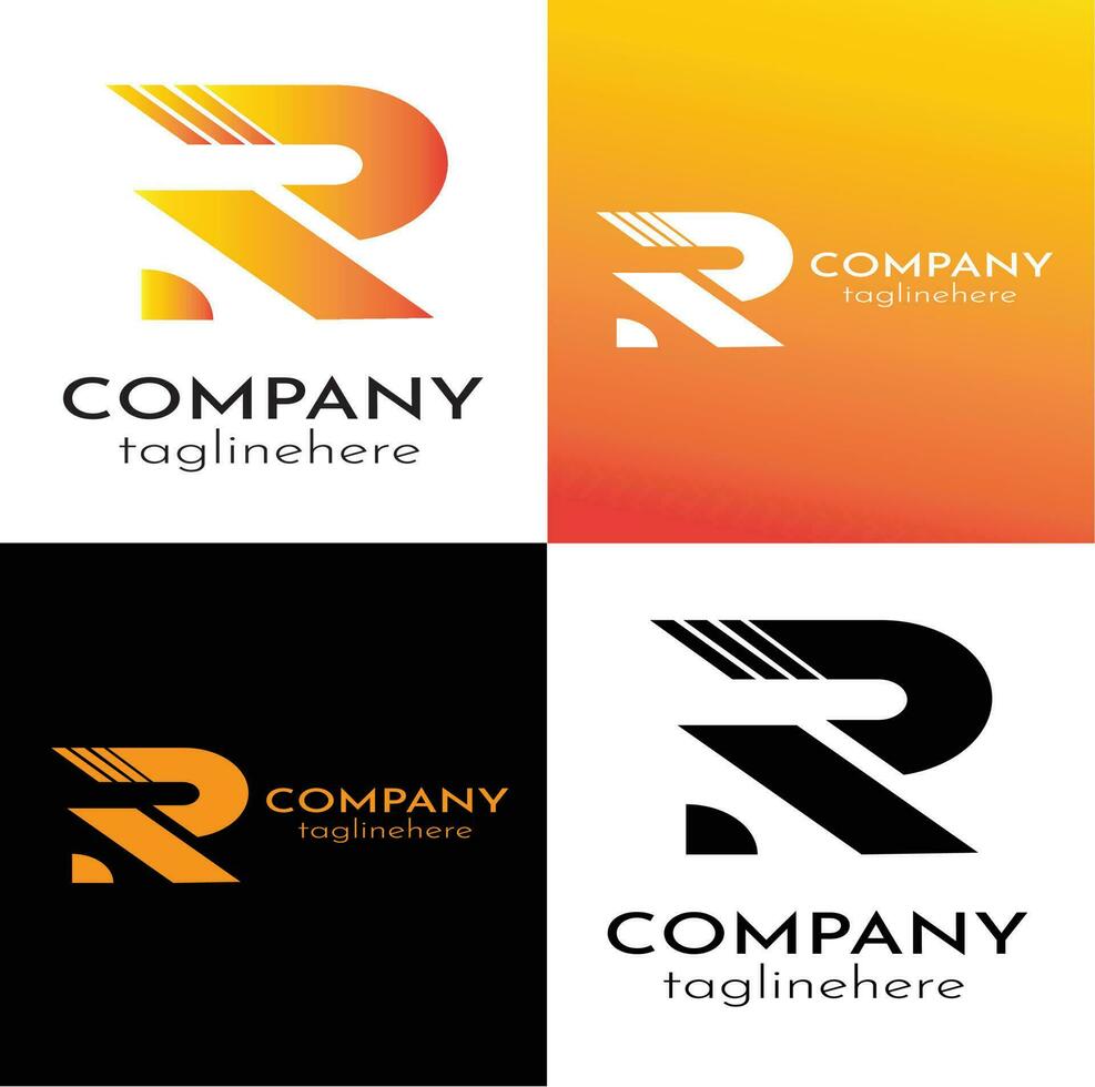 R letter logo and symbol vector template Premium Vector