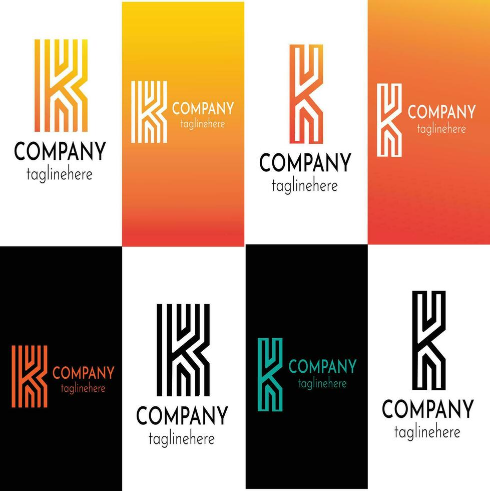 K letter logo and symbol vector template Premium Vector