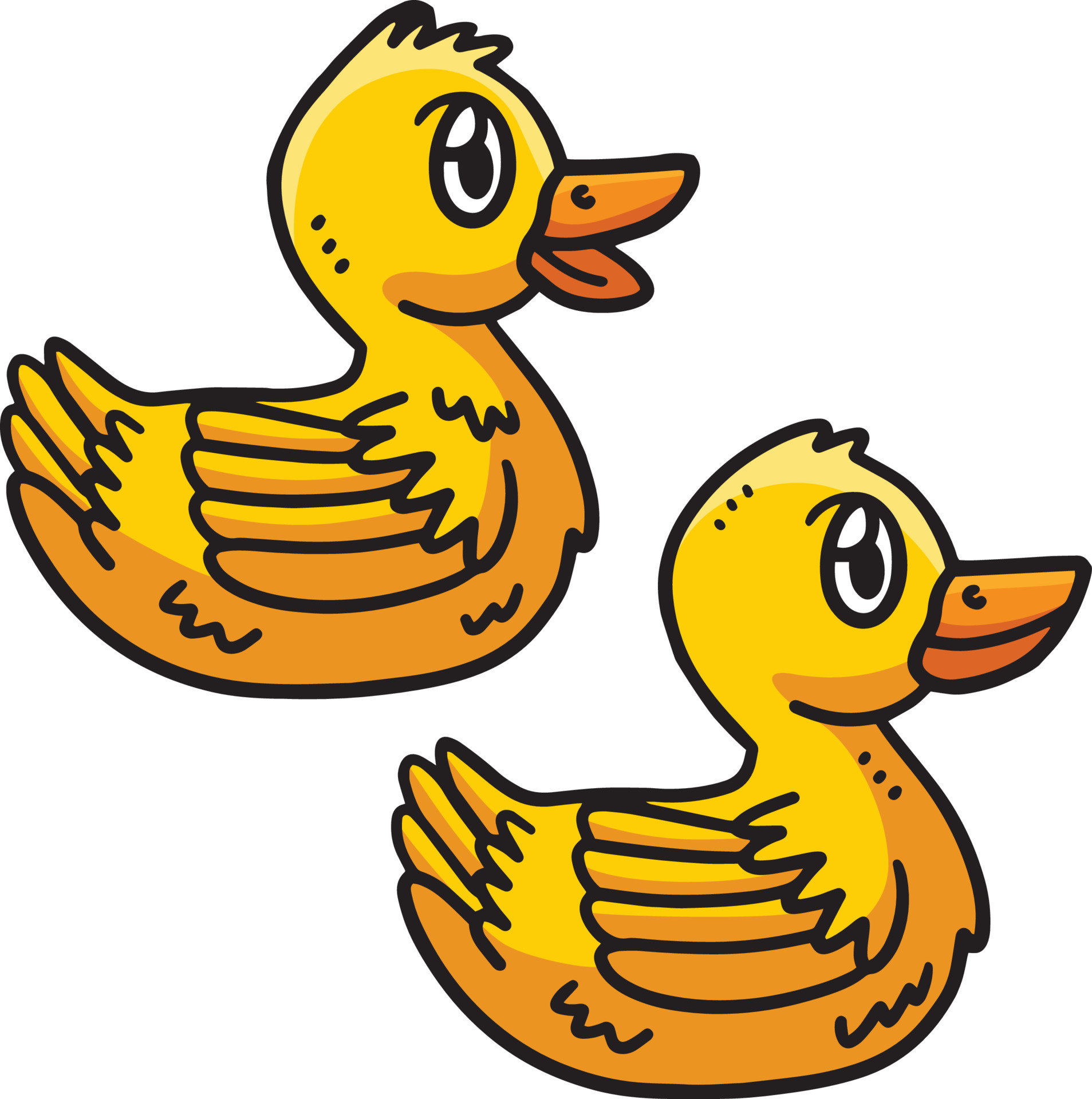 Duckling Cartoon Colored Clipart Illustration 23851352 Vector Art at