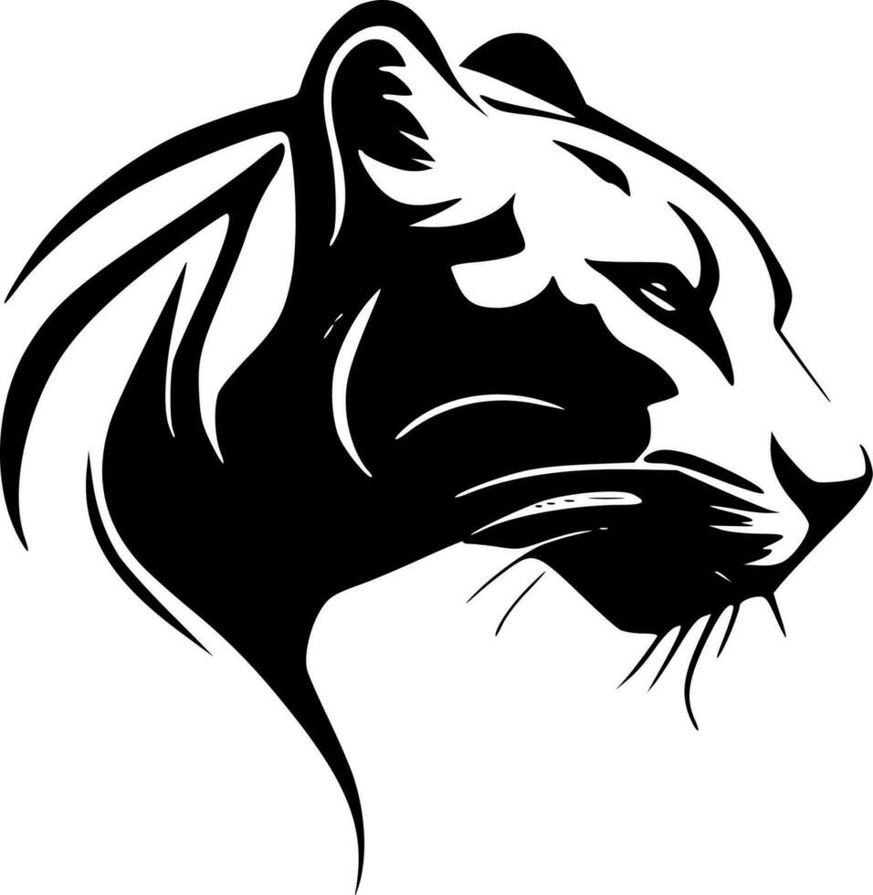 Panther - Minimalist and Flat Logo - Vector illustration