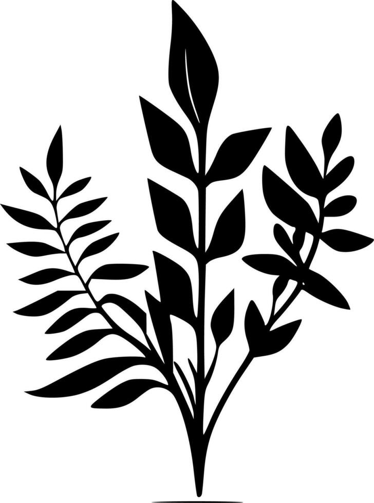 Botanical, Minimalist and Simple Silhouette - Vector illustration