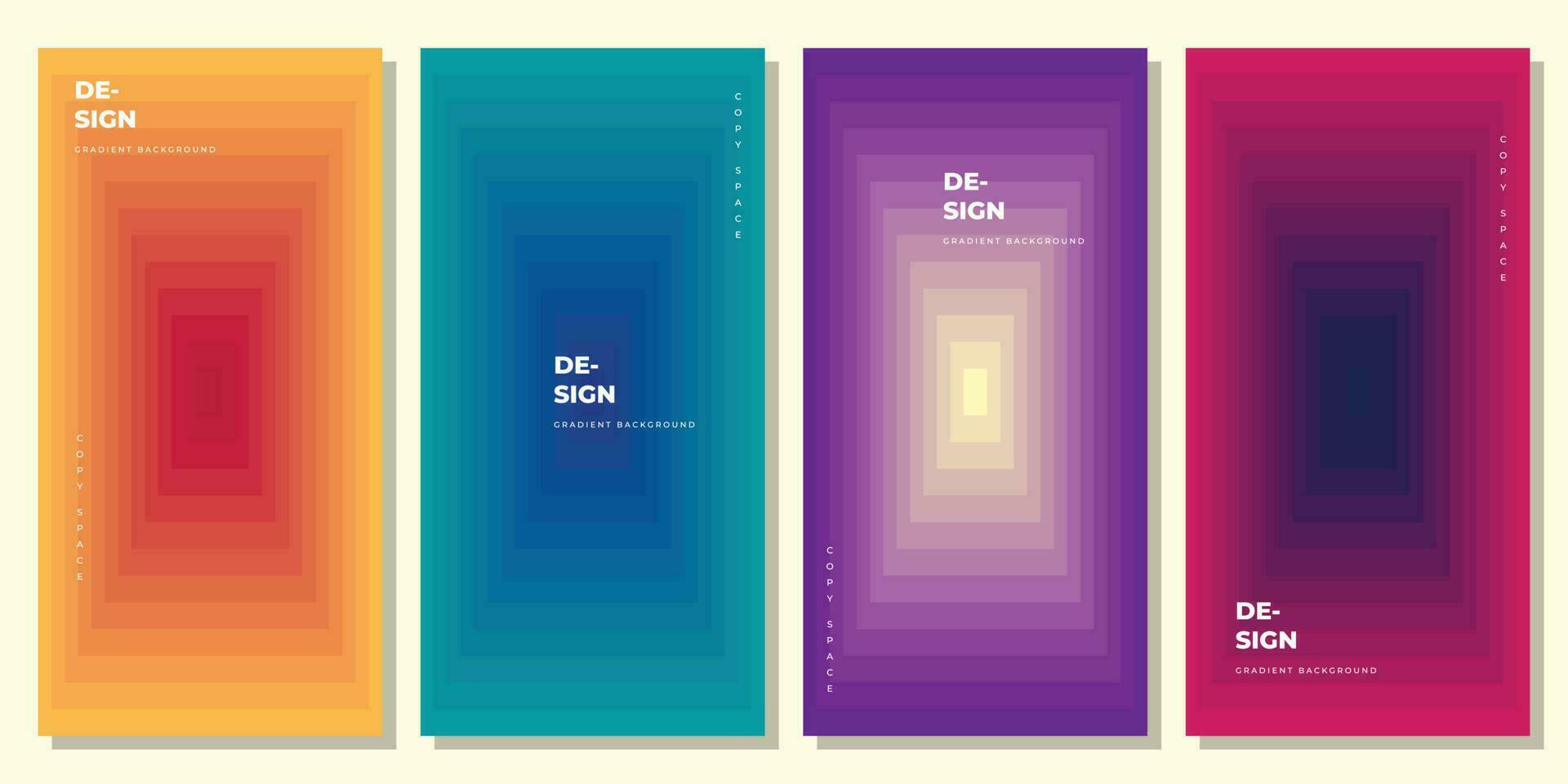 Colorful square geometric layer portrait background template copy space. Suitable for poster, banner, leaflet, pamphlet, cover, or flyer vector