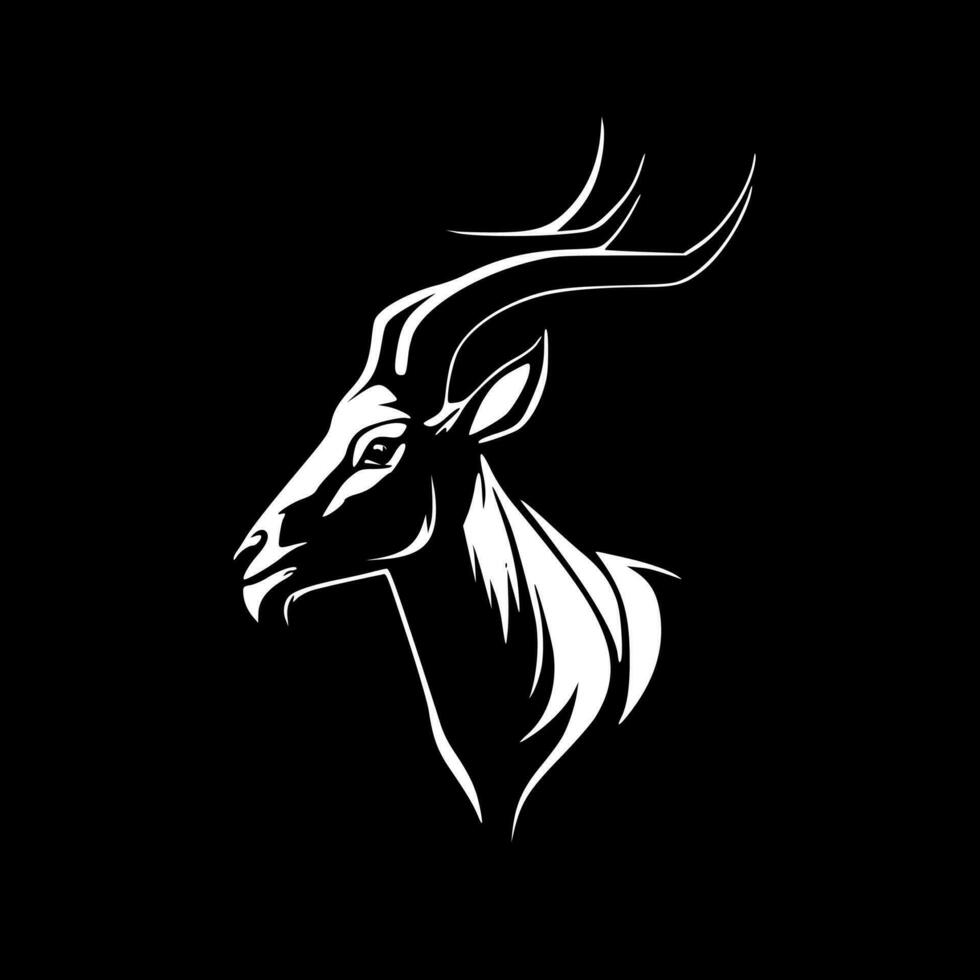 Goat - Minimalist and Flat Logo - Vector illustration